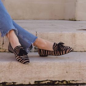 Mocassino Lucy zebrato cappuccino