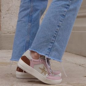Sneaker Lotus combi pink