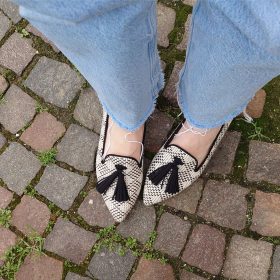 Loafer new texture combi black