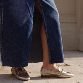 Mocassino platino Ovye