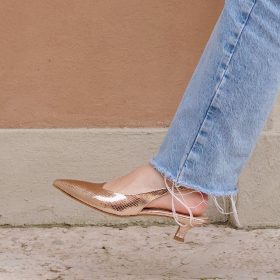 Slingback Mamba rosè gold