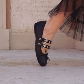 Flat cinghiette Erika black