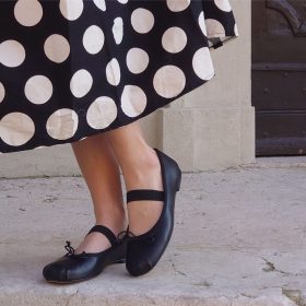 Flat Lousie nappa nera