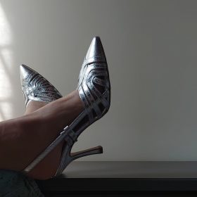 Slingback Loana argento