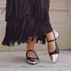 Slingback Paris nera