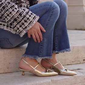 Slingback Febe platino