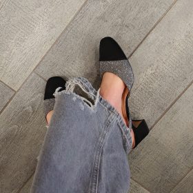 Slingback Perla midi blig bling