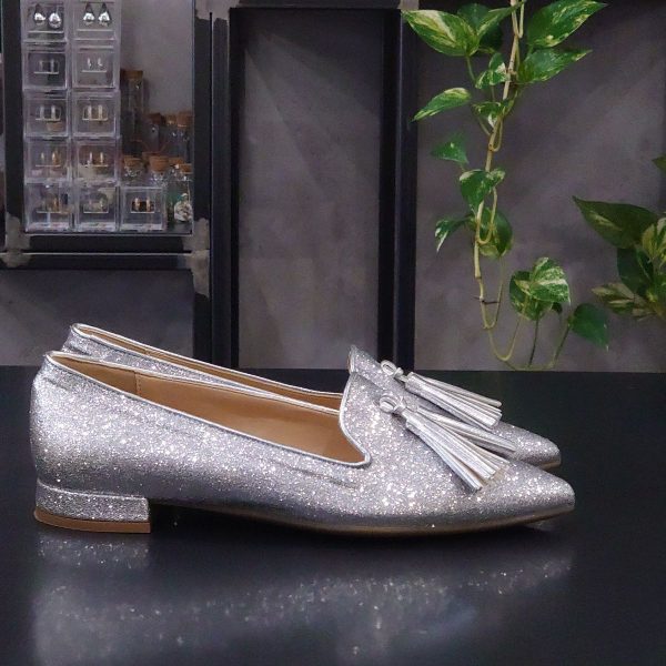 Loafer bling bling argento