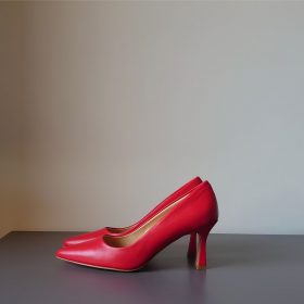 Décolleté Lily nappa rossa