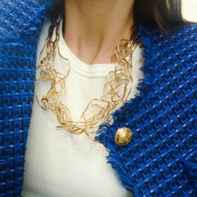Collana groviglio dorato