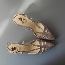 Slingback multicolor glitter L'arianna