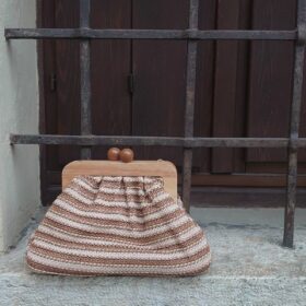 Cloudy bag rafia beige