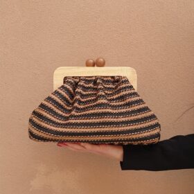 Cloudy bag rafia black