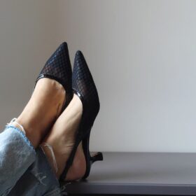Slingback Milady nera