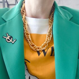 Collana maglia attorcigliata