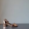 Sandalo Mamba rosè gold tacco 5 cm