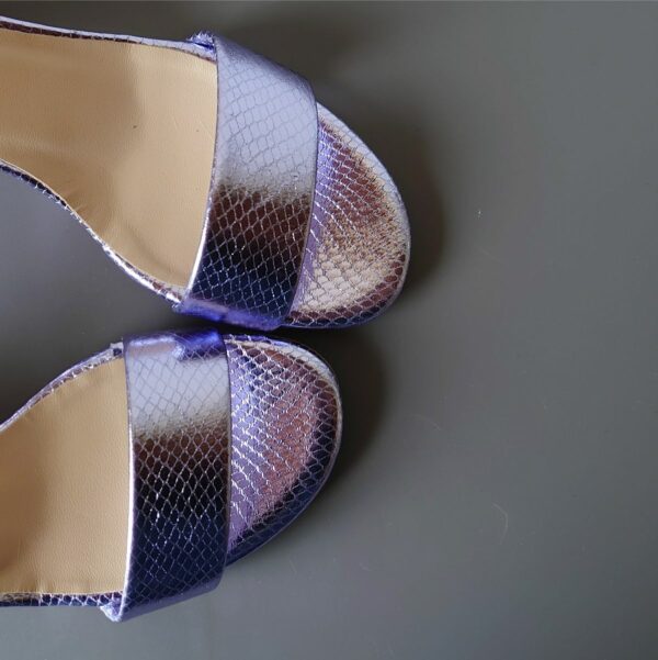 Sandalo Mamba lilla tacco 5 cm