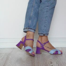 Sandalo combi violet