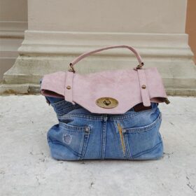 Cartella combi jeans rosa