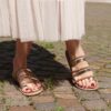 Ciabattina bronzo micro strass Le Salentine Ciabattina bronzo micro strass Le Salentine