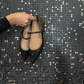 Flat glitter black degradè Prosperine