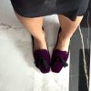 Loafer velluto prugna Prosperine