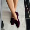 Loafer velluto prugna Prosperine