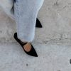 Décolleté Elba suede nero