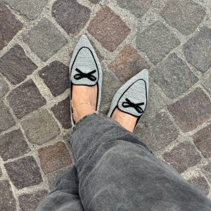 Loafer tessuto spigato