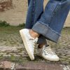 Sneaker SUPRIME 4B12 bianco platino
