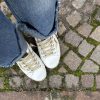 Sneaker SUPRIME 4B12 bianco platino