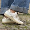 Sneaker SUPRIME 4B12 bianco platino