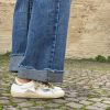 Sneaker SUPRIME 4B12 bianco platino