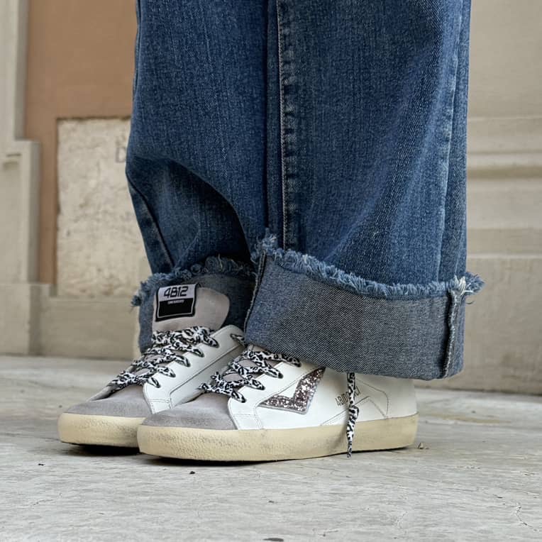 Sneaker SUPRIME 4B12 bianco grigio Sneaker SUPRIME 4B12 bianco grigio - immagine 3
