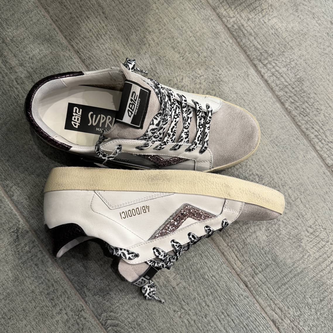 Sneaker SUPRIME 4B12 bianco grigio Sneaker SUPRIME 4B12 bianco grigio - immagine 7