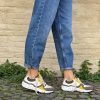 Sneaker combi cipria