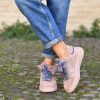 Sneaker platform Porto cipria
