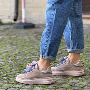 Sneaker platform Porto cipria