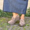 Mocassino taupe chunky