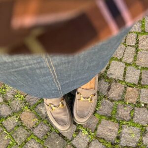 Alternative view of Mocassino taupe chunky