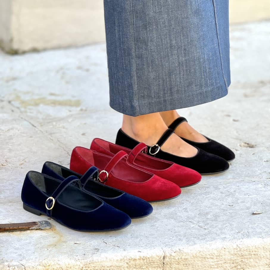 Flat Erika velvet (vari colori) Flat Erika velvet (vari colori) - immagine 2