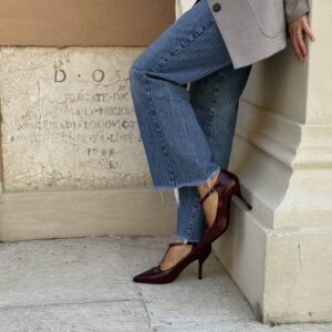 Alternative view of Décolleté Claudia burgundy