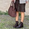 Borsa new intreccio testa di moro