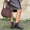 Borsa new intreccio testa di moro