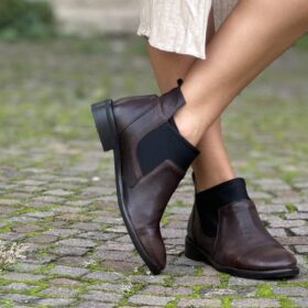 Stivaletto new Adelaide testa di moro