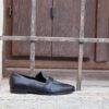Loafer Erika nero petrolio