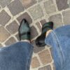 Loafer Erika nero petrolio