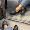 Loafer Erika nero petrolio
