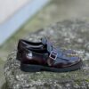 Monk strap combi bordeaux