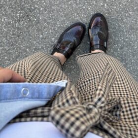 Monk strap combi bordeaux